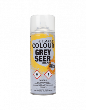 Citadel Spray: Grey Seer (základová barva pod Contrast barvy ve spreji)