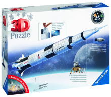 3D puzzle: Vesmírná raketa Saturn V - 432 dílků