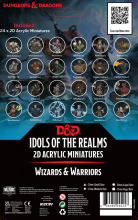 D&D Idols of the Realms - 2D Acrylic Miniatures - Wizards & Warriors