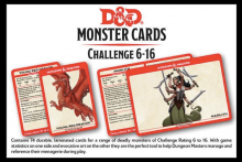 Dungeons & Dragons RPG: Monster Card Deck Levels 6-16 (74 karet)