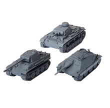 German Tank Platoon - World of Tanks Miniatures Game: Panzer III J, Panther, Jagdpanzer 38t