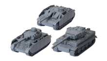 German Tank Platoon - World of Tanks Miniatures Game: Panzer IV H, Tiger I, StuG III G