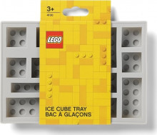 Lego Iconic - Silikonová forma na led - šeda