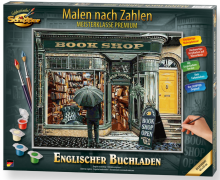 Malování podle čísel - Anglické knihkupectví - Englischer Buchladen -  40 x 50 cm