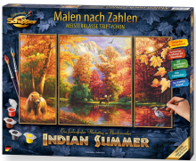 Malování podle čísel - Indiánské léto - Indian Summer - Triptych