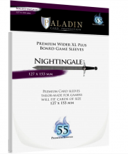 Obaly na karty Paladin - Nightingale Wider XL 127 x 153mm 55 ks - clear