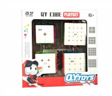 Rubikovy kostky QiYi - Dárkový set - bílá