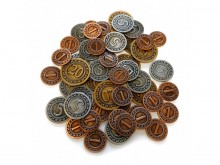 Sada kovových mincí
