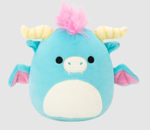 SQUISHMALLOWS Modrý drak - Byron, 13 cm