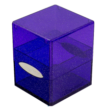 UltraPRO: Satin cube, krabička na 100 a více karet - blyštivě fialová