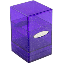 UltraPRO: Satin tower, krabička na 100 a více karet - blyštivě fialová