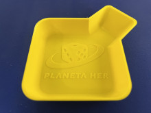 Univerzální miska na žetony se zobáčkem XL 9cm - Planeta Her - žlutá