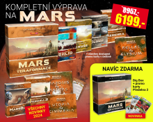 Výhodný komplet hry Mars: Teraformace a všech rozšíření + Big Box a nové promo karty zdarma