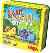 Závody šneků - Snail Sprint! - Magnetická hra v kovové krabici