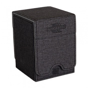 Blackfire Convertible Premium Deck Box Single Vertical 100+ Standard Size Cards - Black