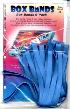 Box bands - Large 6ks (gumová páska na krabice modrá)