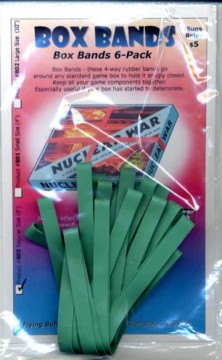 Box bands - regular 6ks (gumová páska na krabice zelená)