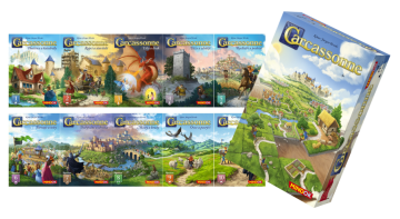 Carcasonne - výhodný set všech 10 rozšíření + základní hra zdarma