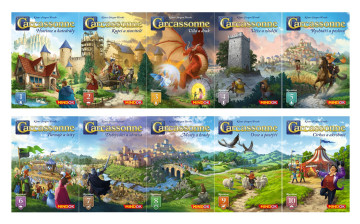 Carcasonne - výhodný set všech rozšíření 9 + 1 zdarma