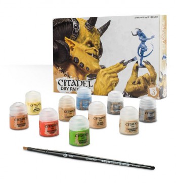 Citadel Dry Paint Set (set Citadel barev na figurky pro drybrush)