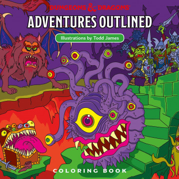 Dungeons & Dragons RPG: Outlined Coloring Book