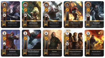 Karetní hra Gwint - Ballads Legendary Foil Cards - Nilfgaard - česky