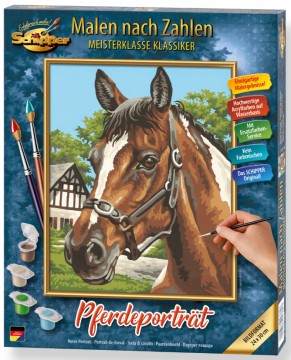 Malování podle čísel - Portrét koně - Pferdeporträt 24 x 30cm