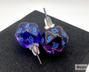 Náušnice Chessex Nebula Nocturnal D20 - pecka - 54510