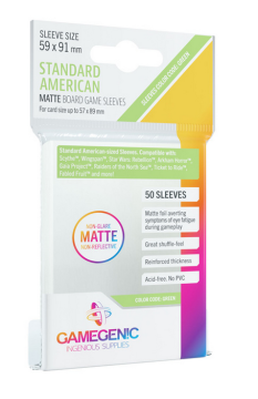 Obaly na karty Gamegenic - Matt Prime Standard American - 59 x 91 mm 50 ks - matné