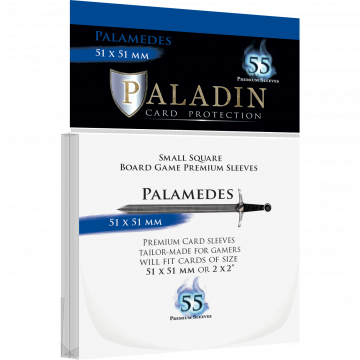 Obaly na karty Paladin - Palamedes - Small Square - 51 x 51mm 55ks - clear