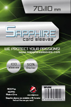 Obaly na karty Sapphire Lime - 70 x 110 mm 100 ks