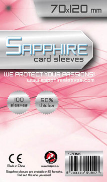 Obaly na karty Sapphire Pink - Tarot - 70 x 120 mm 100 ks