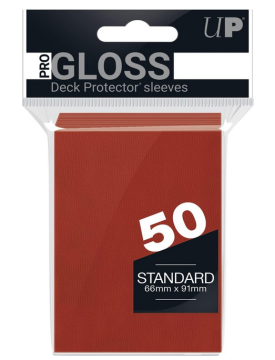 Obaly na karty Ultra Pro - Standard Card Game - 66 x 91 mm 50 ks - Red