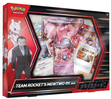 Pokémon TCG: Team Rocket's Mewtwo ex Box