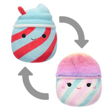 SQUISHMALLOWS - 2v1 Ledová tříšť Tucker a cukrová vata Bevin
