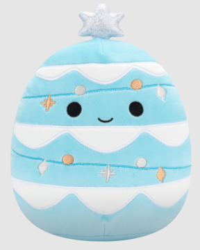 SQUISHMALLOWS Modrý vánoční stromek - Keiko