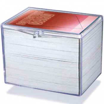 UltraPRO: průhledná krabička na karty, s pantem - 150 karet