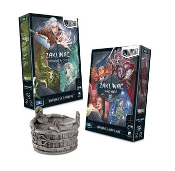 Unmatched Zaklínač set – Pád říší + Stříbro a ocel + Promofigurka Geralt