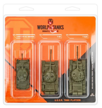 USSR Tank Platoon - World of Tanks Miniatures Game: Loza's M42 Sherman, T-54, T-62A